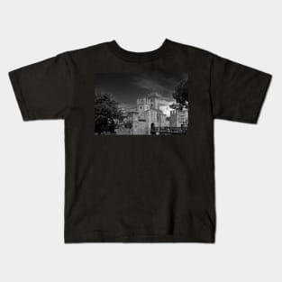 The Scaligero Castle of Sirmione, Lake Garda - Monochrome Kids T-Shirt